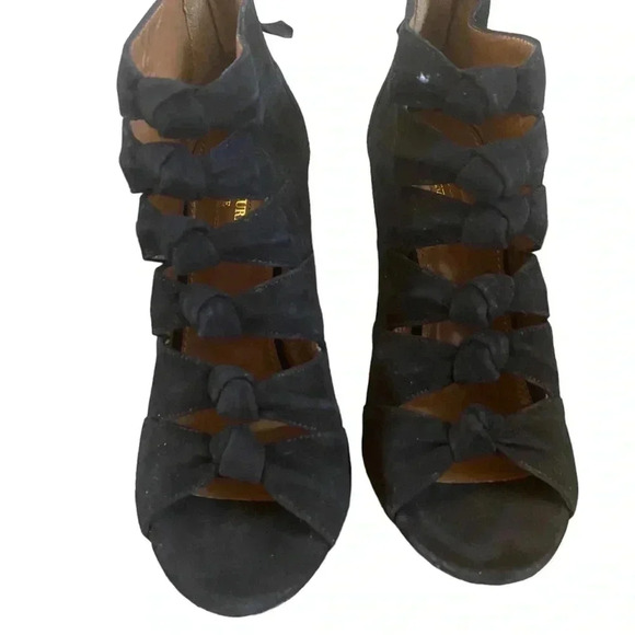 Aquazzura Nasiba Open Toe Stiletto Booties - Picture 2 of 9